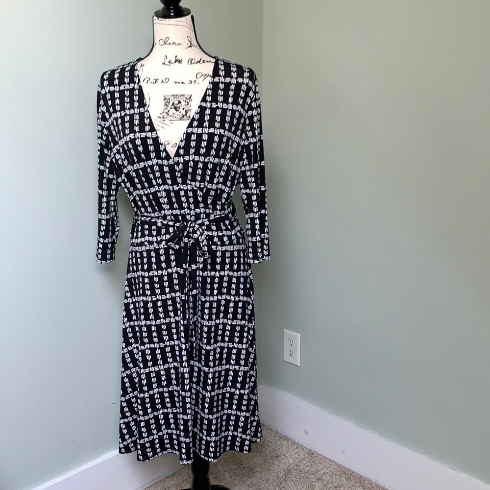 Leota Jersey Faux Wrap Dress